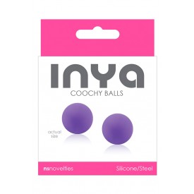 Фиолетовые вагинальные шарики без сцепки INYA Coochy Balls Purple
